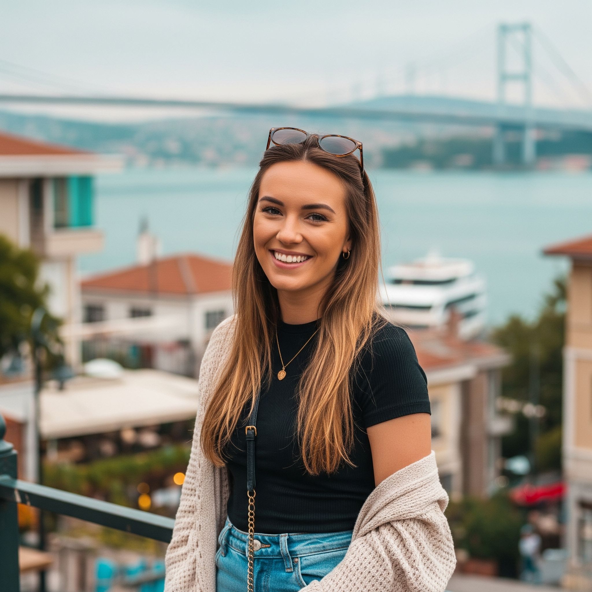 Happy patient with Hollywood Smile in Istanbul, Turkey